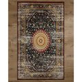 Deerlux Traditional Persian Style Living Room Area Rug with Nonslip Backing, Classic Red, 4 x 6 Ft QI003759.S